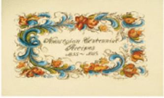 Norwegian Centennial Recipes 1825-1925 1932043454 Book Cover