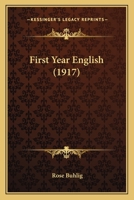 First Year English 1164647075 Book Cover
