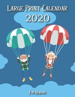Large Print Calendars for Seniors 2020: Visually impaired calendar 2020|Jumbo grid and big letters for elderly by weekly and monthly planner organizer ... (Elderly calendar monthly and weekly 2020) 1698406576 Book Cover