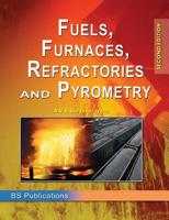 Fuels, Furnaces, Refractories and Pyrometry 9352300688 Book Cover