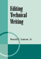 Editing Technical Writing 0195063511 Book Cover