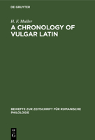 A Chronology of Vulgar Latin 311232515X Book Cover