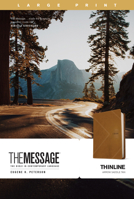 The Message Thinline, Large Print (Leatherlike, Arrow Saddle Tan) 1641585587 Book Cover