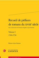 Recueil de Prefaces de Romans Du Xviiie Siecle: 1700-1750 240614299X Book Cover