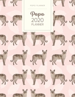 Popo 2020 Planner: Monthly Weekly Daily - Dated With Todo Notes - Tonkinese Pink 1706361238 Book Cover