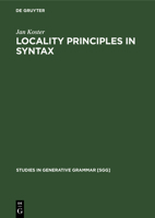 Locality Principles in Syntax 3110133156 Book Cover