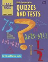 Basic Computation Series 2000 : Test Book, Quizzes and Tests 0769001238 Book Cover
