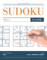 500+ Sudoku Classic vol.3: Easy Medium Hard Sudoku Puzzles Book For Kids, Adults and Experts / 4 big puzzles per sheet / Large Print 1660706173 Book Cover