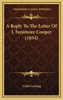 A Reply To The Letter Of J. Fenimore Cooper 1275848206 Book Cover