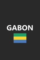Gabon: Flag Country Africa African Stylish Sketchbook Journal for Drawing, Sketching, Doodling, & Painting Art Book 6x9 Inches 120 Pages Gift 1660830117 Book Cover