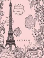 Notebook: Eiffel tower in london on pink cover and Dot Graph Line Sketch pages, Extra large (8.5 x 11) inches, 110 pages, White paper, Sketch, Draw and Paint 1723559393 Book Cover