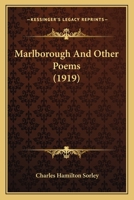 Marlborough and other Poems 9356780250 Book Cover