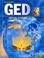 Social Studies: Ged (Steck-Vaughn Ged Series) 0739828347 Book Cover