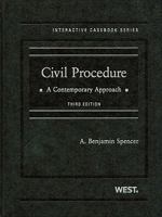 Civil Procedure, A Contemporary Approach, 3d (The Interactive Casebook) (Interactive Casebooks) 0314908641 Book Cover