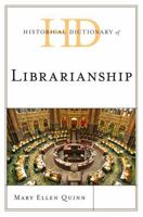 Historical Dictionary of Librarianship 0810878070 Book Cover