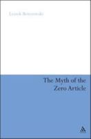 The Myth of the Zero Article 1441131124 Book Cover