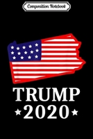 Composition Notebook: Pennsylvania For Trump 2020 Conservative Gift PA State Map Journal/Notebook Blank Lined Ruled 6x9 100 Pages 1712402498 Book Cover