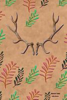 Brushy Tines: Elk Antlers and Ferns 1793243158 Book Cover