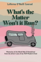 WHAT'S THE MATTER, WON'T IT RUN?: Memories of the World War II Home Front from the Driver’s Seat of My 1929 Model A Ford B08P263GHB Book Cover