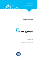 Exergues (Proximités Littérature) (French Edition) 280663752X Book Cover