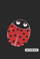 Notebook: DIN A5 Marienkäfer Notizheft kariert | 120 Seiten kariertes Marienkäfer Notizbuch für Notizen in Schule, Universität, Arbeit oder zuhause. | Eine tolles Geschenk für Ihre Liebsten. 1672390575 Book Cover