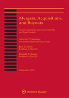 Mergers, Acquisitions, and Buyouts: September 2017: Five-Volume Print Set 1454884770 Book Cover