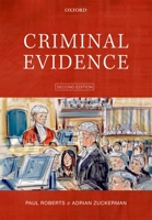Criminal Evidence (Clarendon Law Series) 0198824491 Book Cover