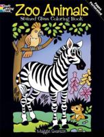 Zoo Animals Stained Glass Coloring Book 0486486818 Book Cover