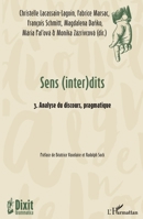 Sens (inter)dits: 3. Analyse du discours, pragmatique (Dixit Grammatica) (French Edition) 2343227314 Book Cover