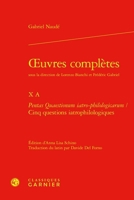 Oeuvres Completes. X a: Pentas Quaestionum Iatro-Philologicarum / Cinq Questions Iatrophilologiques (French and Latin Edition) 2406171752 Book Cover