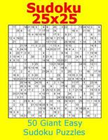 Sudoku 25x25 50 Giant Easy Sudoku Puzzles 1979203660 Book Cover