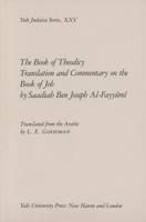 The Book of Theodicy: A Translation and Commentary on the Book of Job (Yale Judaica Series) 0300037430 Book Cover