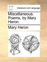 Miscellaneous Poems. 1241089639 Book Cover