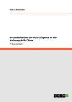 Besonderheiten der Due Diligence in der Volksrepublik China 3640924630 Book Cover