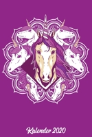 Kalender 2020: Wochenplaner zum notieren, organisieren und planen ca. DIN A5 6x9. Kalender / Terminkalender / Monats- / Tages�bersicht / Kontakt- / Geburtstags listen / Design: Einhorn Mandala Einhorn 1678332445 Book Cover