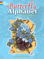 Butterfly Alphabet Coloring Book (Dover Coloring Book) 0486458431 Book Cover