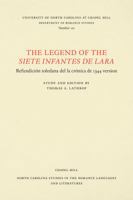The Legend of the Siete Infantes de Lara 0807891223 Book Cover