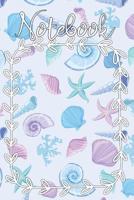 Notebook: Colorful Seashells and Starfish - Dotted, 6x9 - For Notes, To Do Lists, Sketches and Calligraphy 1080207287 Book Cover