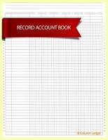 Record Account Book: 6 Column Ledger 1096859858 Book Cover