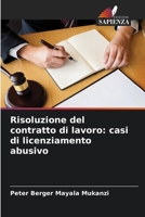 Risoluzione del contratto di lavoro: casi di licenziamento abusivo 6206225461 Book Cover