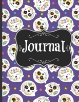 Journal: Notebook: Sugar Skull Goth Lined Journal for kids 1695383206 Book Cover