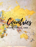 COUNTRIES: Flags, Areas, Populations, Capitals, Language and Currency of the world. B08PJMS1DL Book Cover