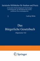 Das Burgerliche Gesetzbuch 3642940404 Book Cover