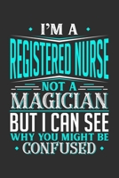 I'm A Registered Nurse Not A Magician But I can See Why You Might Be Confused: Personal Planner 24 month 100 page 6 x 9 Dated Calendar Notebook For 2020-2021 Academic Year 1700732056 Book Cover