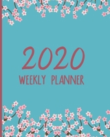 2020 Weekly Planner: Cherry Blossoms Small Size Easy To Carry Two Page A Week Planner Calendar 1691032395 Book Cover