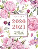 At a Glance 2020-2021 Weekly Planner: Pink Floral 2 Year / 24 Month Planner for Desk - Jan 2020 - Dec 2021 Calendar Size: 8.5 x 11 1705918972 Book Cover