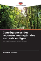 Conséquences des réponses managériales aux avis en ligne (French Edition) 6200762058 Book Cover
