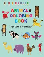 animals toddler coloring book: Big Toddler Coloring Book Animals 1072916606 Book Cover