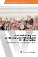 Wahrnehmung Von Corporate Citizenship Durch Die Mitarbeiter 3639492447 Book Cover