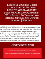 Report to Congress ... (NSM-20) 1608883051 Book Cover